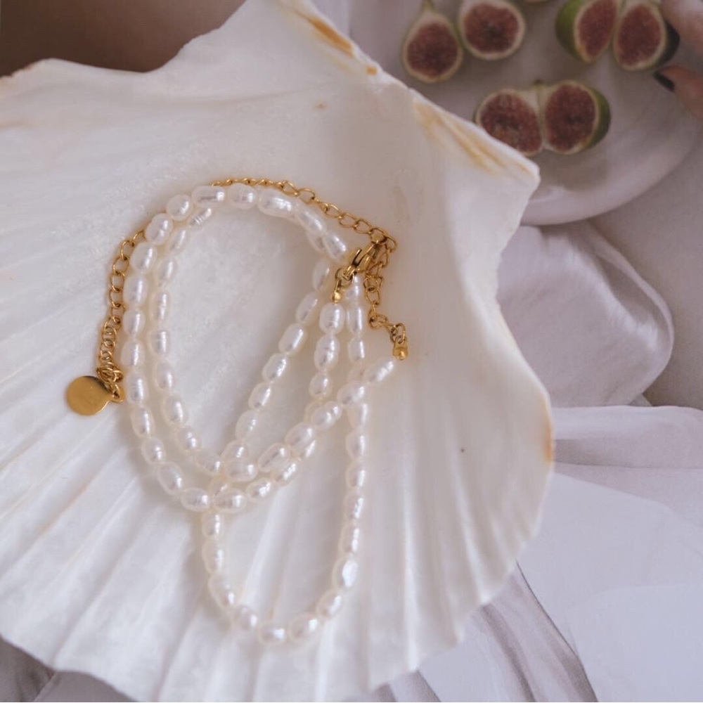 18K Gold Freshwater Pearl Necklace
